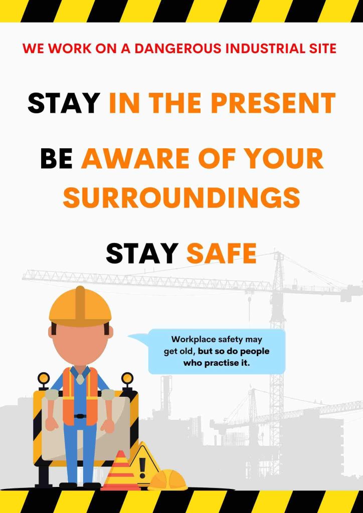 Health and Safety graphic for industrial cleaning for CDM projects