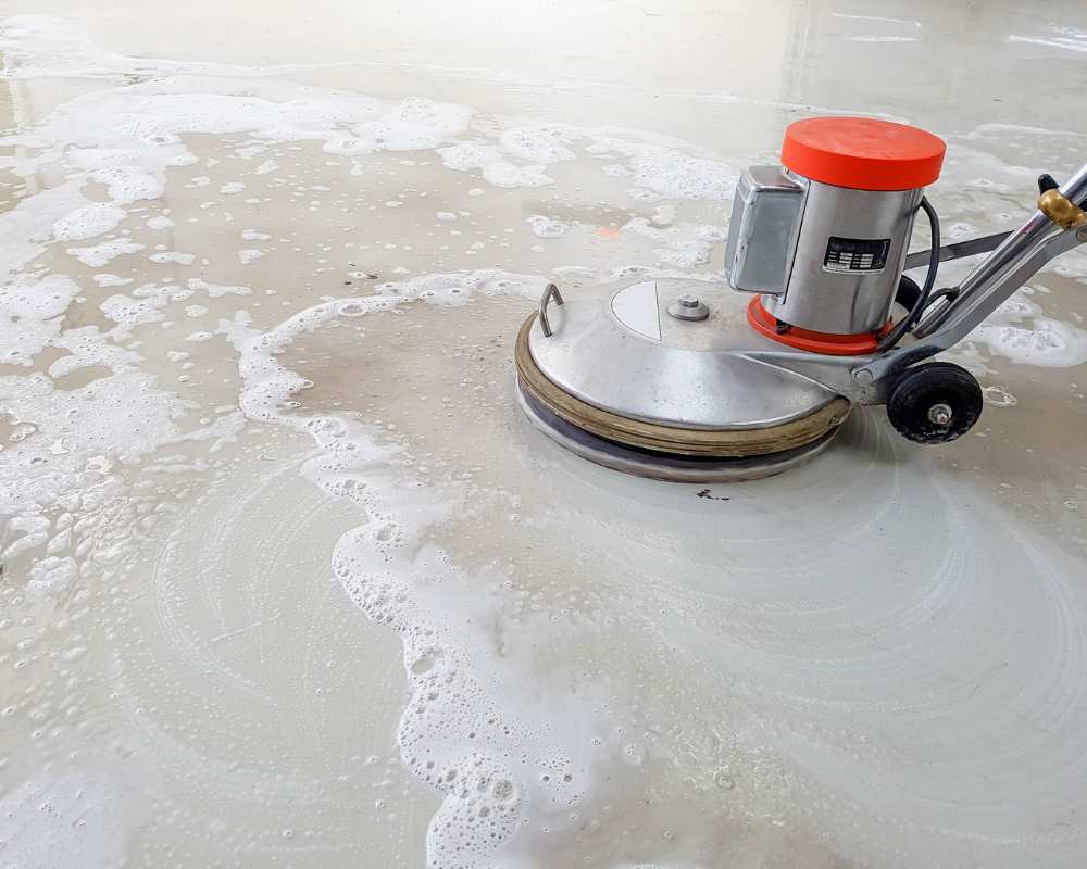 industrial floor cleaning and painting; industrial floor scrubbing