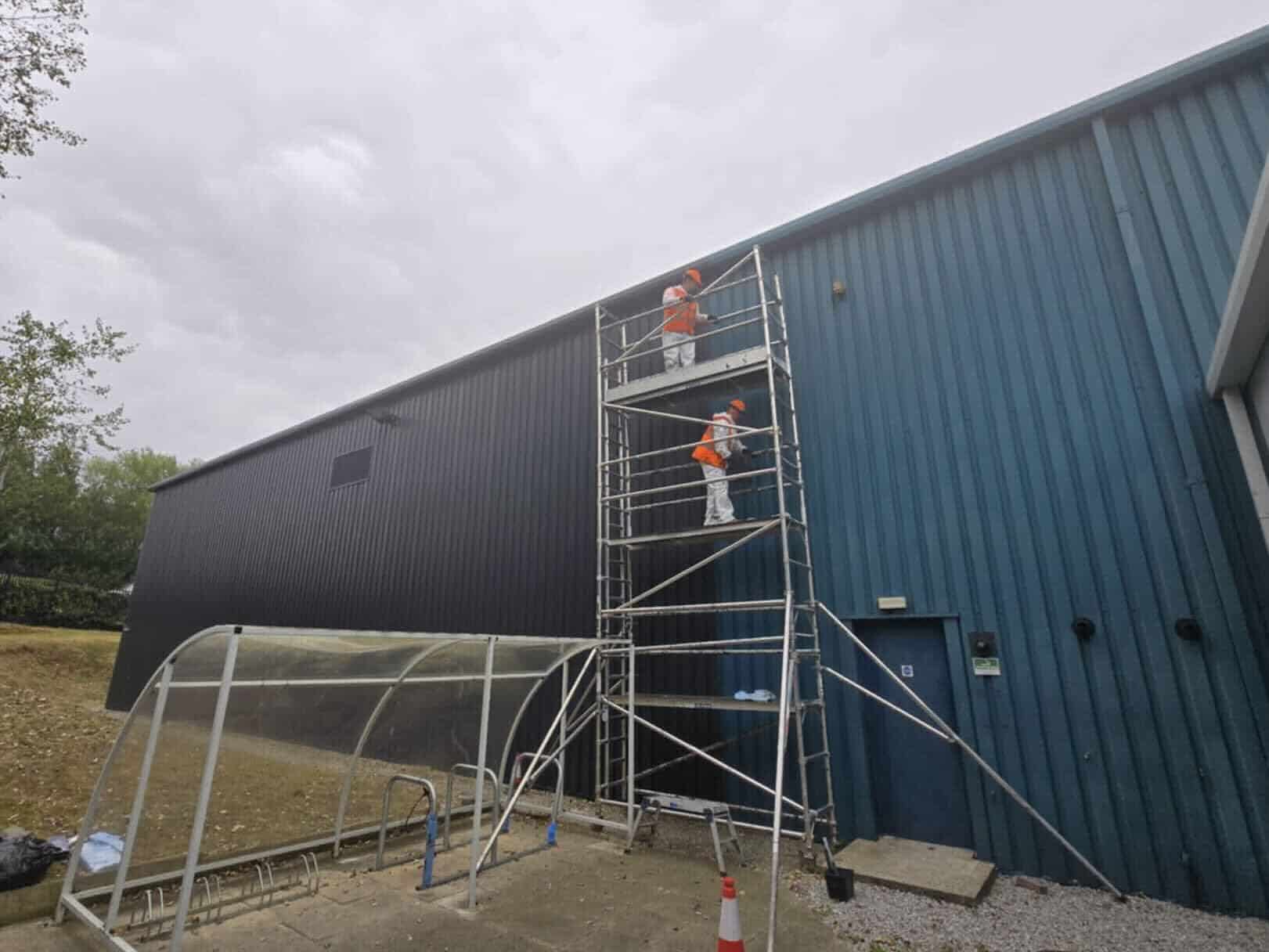 scaffolding for industrial painting 